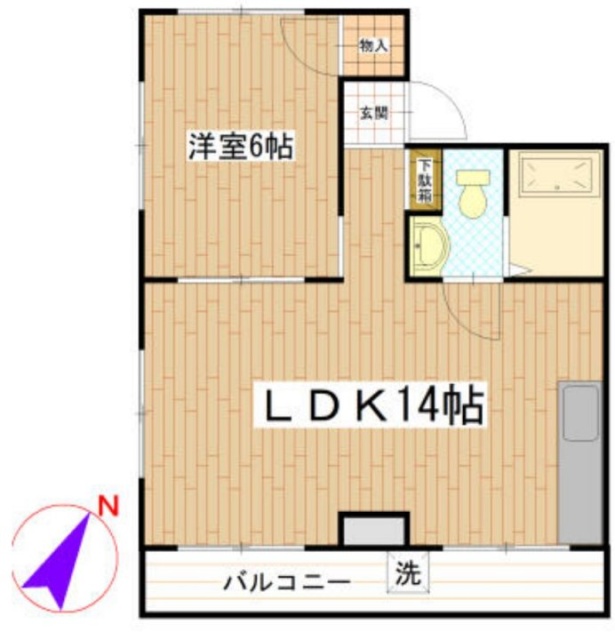東ビル202 間取り図