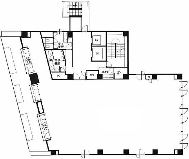 イトーピア岩本町ANNEXビル8F 間取り図