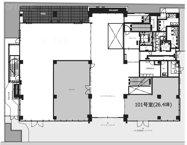 青山学院アスタジオ101 間取り図