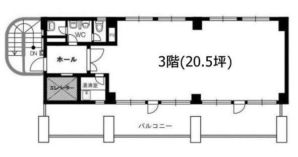KKMビル3F 間取り図