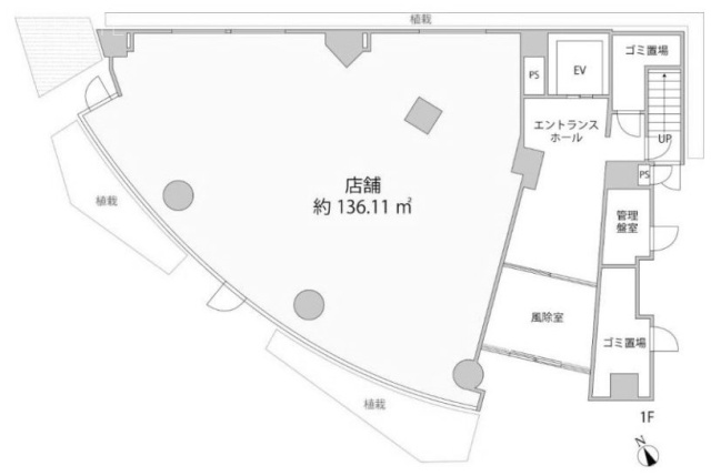 55-1麻布台1F 間取り図