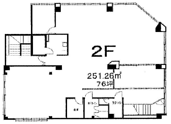 カメヤビル2F 間取り図