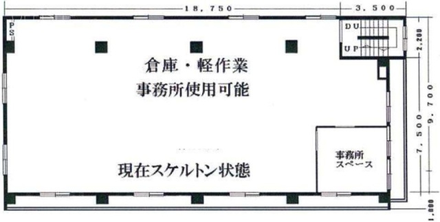 浜野不動産ビル2F 間取り図