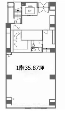 福升ビル1F 間取り図