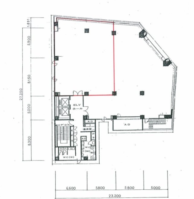 住友五反田ビル6F 間取り図