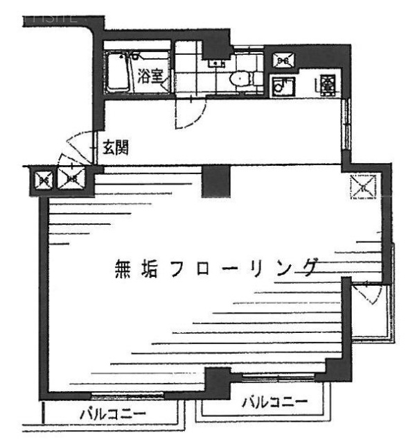 第18スカイビル302 間取り図