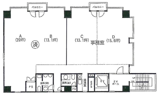 富士見町ビルCD 間取り図