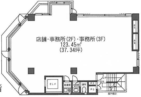 南青山ビル3F 間取り図
