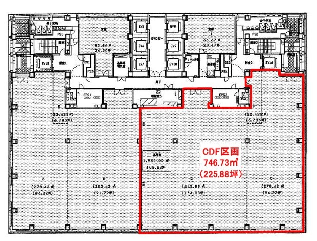 明治安田生命さいたま新都心ビルCDF 間取り図