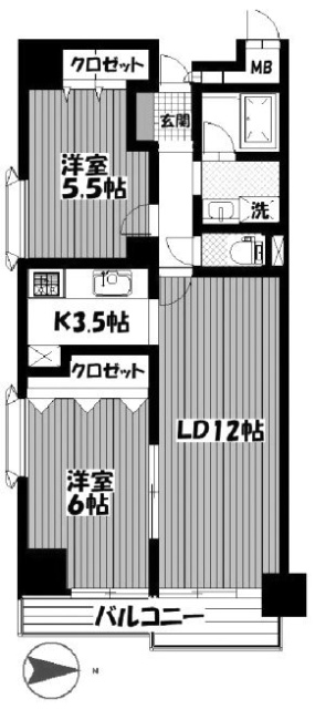 PISO池袋601 間取り図
