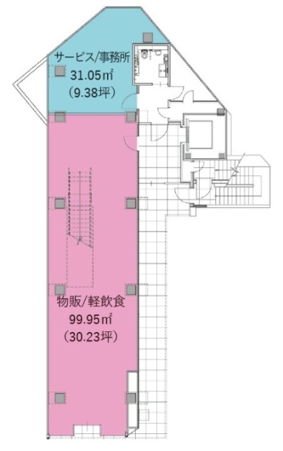 コエル渋谷公園通りビル1F 間取り図