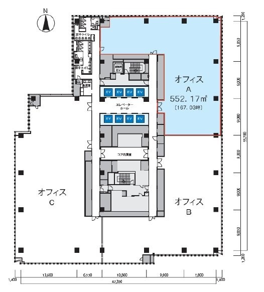 東急キャピトルタワーA 間取り図