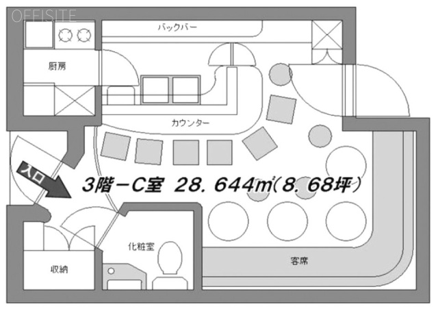 日光ビルC 間取り図
