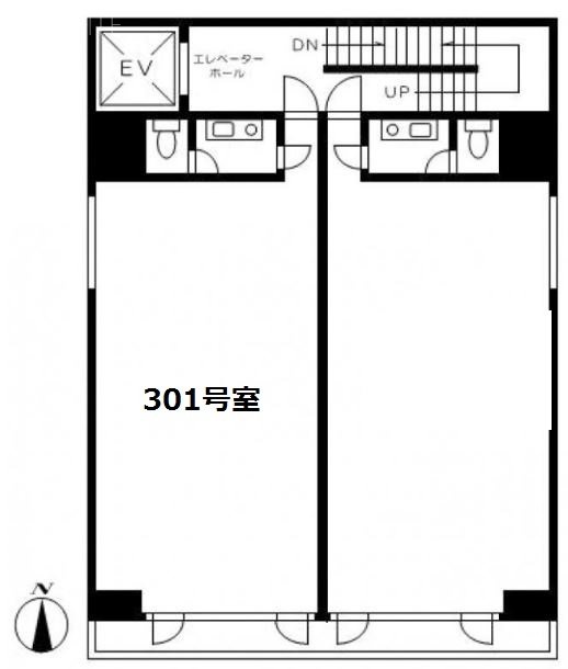 ニューウィング蔵前301 間取り図