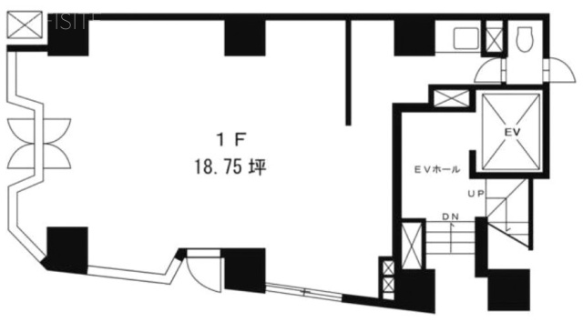 虎ノ門水野ビル1F 間取り図