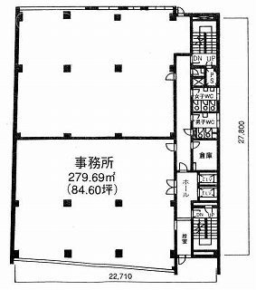 麹町共同ビル3F 間取り図