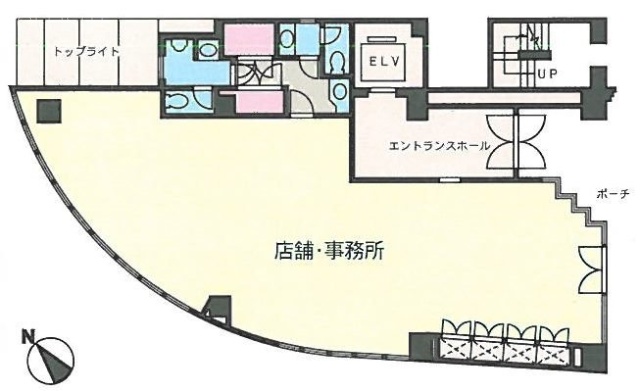三田北島ビル1F 間取り図