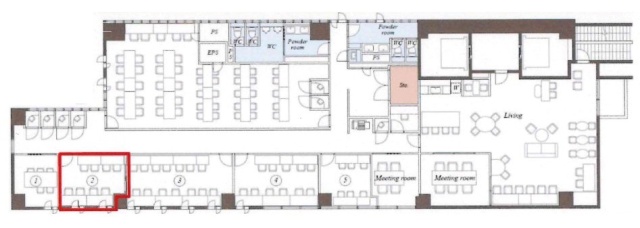 バドスクエア竹橋2 間取り図