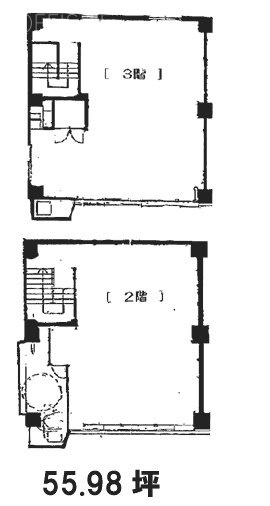 太郎坊ビル2F～3F 間取り図