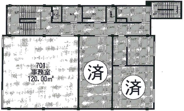 ティ・ビィ豊洲ビル701 間取り図