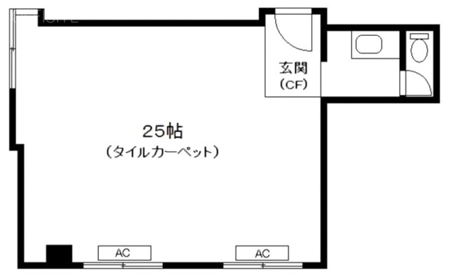 新宿Qフラットビル507 間取り図