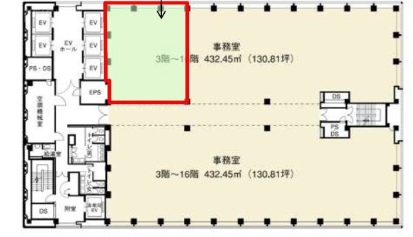 新宿三井ビルディング2号館203 間取り図