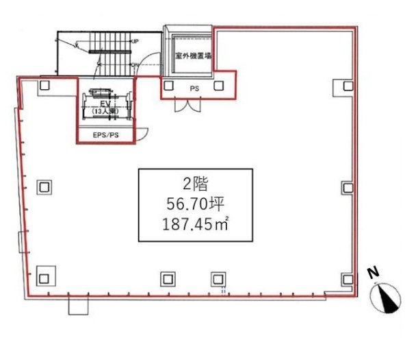 LA GRACIA表参道(ラグラシア表参道)2F 間取り図