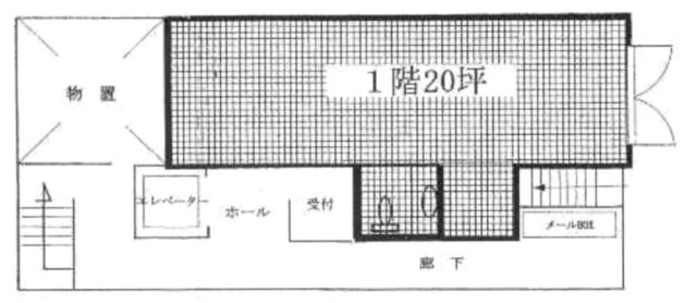 渋谷南平台ビル1F 間取り図