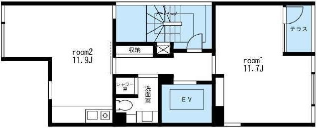 西麻布32433F 間取り図