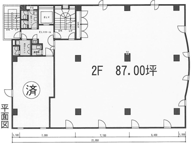 岩本町寿共同ビル2F 間取り図