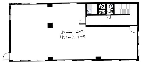 朝日本館ビル4F 間取り図