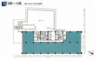 NBF日本橋室町センタービル9F 間取り図