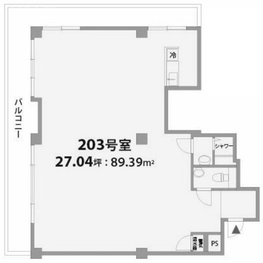 フラット青山203 間取り図