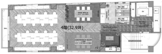 gran+ NISHINIPPORI(グランプラス西日暮里)4F 間取り図