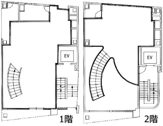 MITSUWAビル1F~2F 間取り図