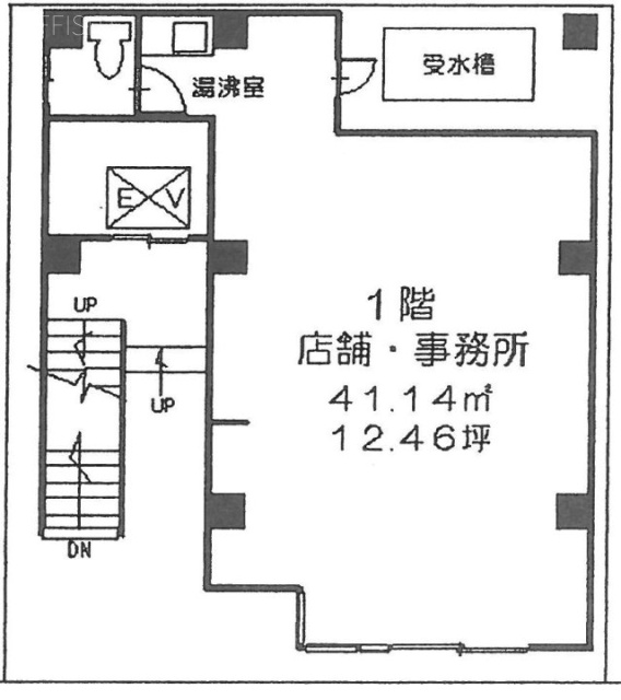 渡辺第5ビル1F 間取り図