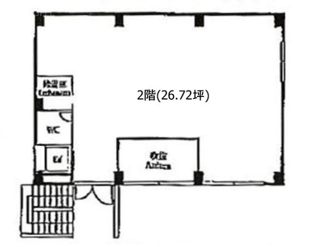 オフィスコオフィス南青山三丁目2F 間取り図