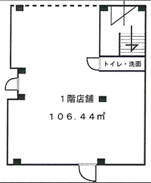 丸双ビル1F 間取り図