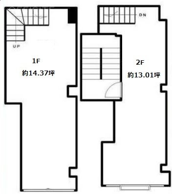 お茶の水ビル1F～2F 間取り図