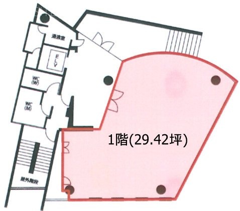 いちご目黒ビル1F 間取り図