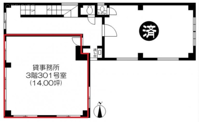 ピースビル301 間取り図