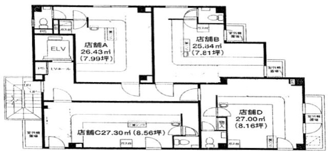 第三宏和ビルB 間取り図