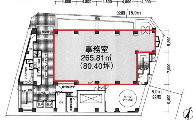 大河内ビル1F 間取り図