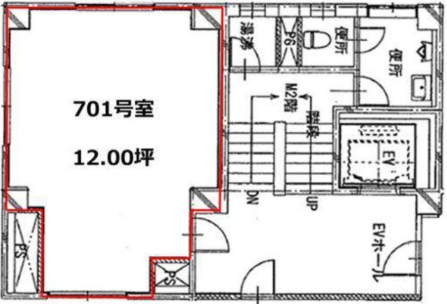 数寄屋ビル701 間取り図