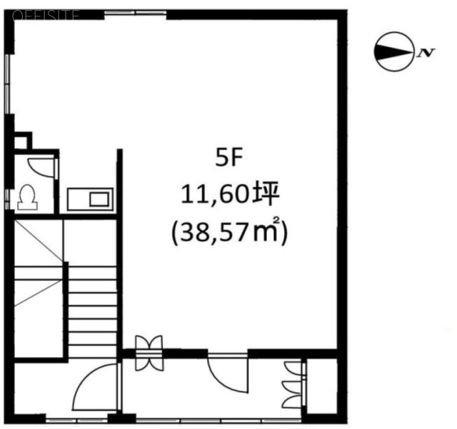 NKT上野ビル5F 間取り図