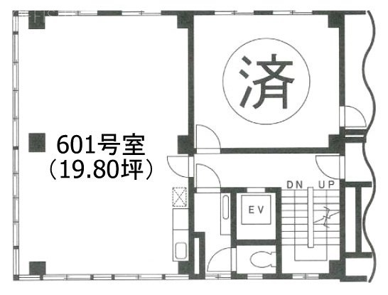 山上ビル601 間取り図