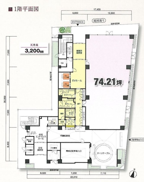 FORECAST市ヶ谷1F 間取り図