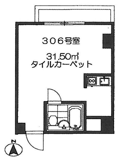 ロイヤルパレス渋谷306 間取り図