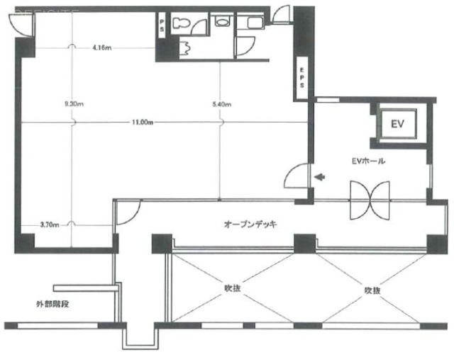 南平台佐藤ビル2F 間取り図