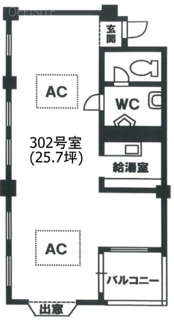 赤坂パインクレスト302 間取り図